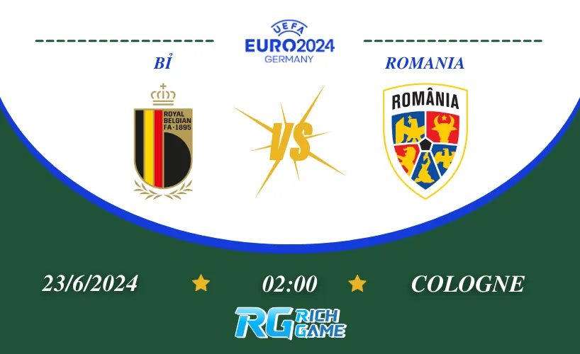 Bỉ vs Romania - Trận chiến trên sân cỏ tại bảng E Euro 2024