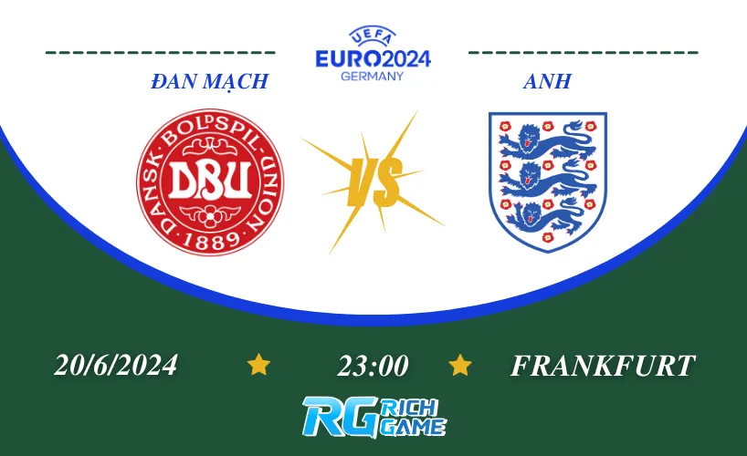 Đan Mạch vs Anh - Trận cầu đầy hấp dẫn tại bảng C Euro 2024