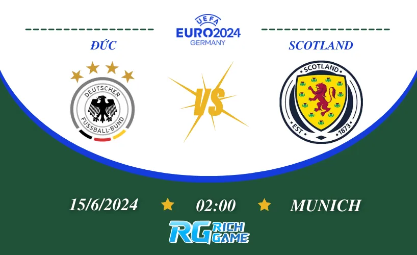 Đức vs Scotland - Cuộc đụng độ đầy kịch tính tại bảng A Euro 2024